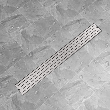 Gerade Duschrinne Linien 930x140 mm Edelstahl